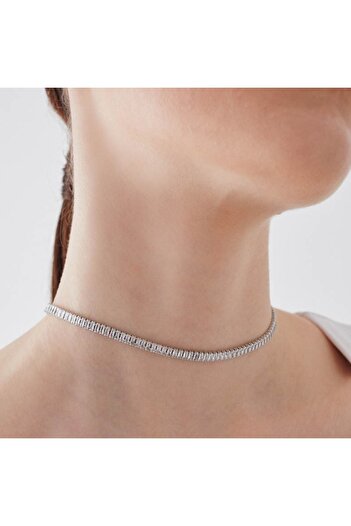 Merano Design 5mm Kahverengi Gold Baget Choker