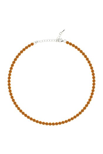 Merano Design 4mm Turuncu Gold Su Yolu Choker
