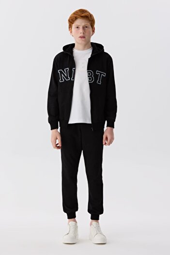 Nebbati Bg Store Boys Μαύρες αθλητικές φόρμες