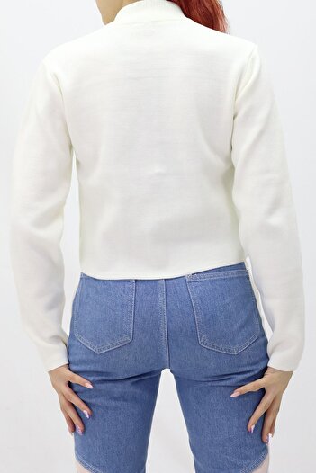 ÇILDIR ÖRME zippered sweater