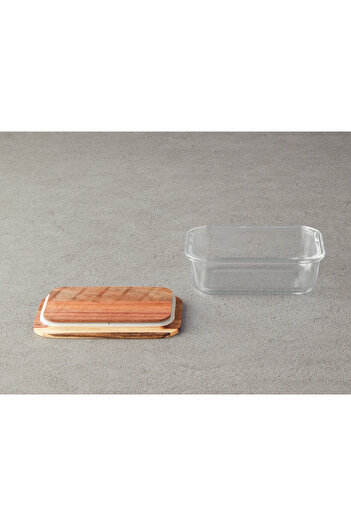 English Home Transparent Mile Borosilicate Storage Container - 640 Ml