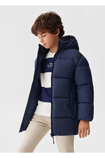 MANGO Kids Καπιτονέ μακρύ άνορακ