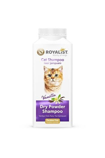 Royalist Parabensiz Kediler Için Vanilyalı Kuru Toz Şampuan 150 Gr