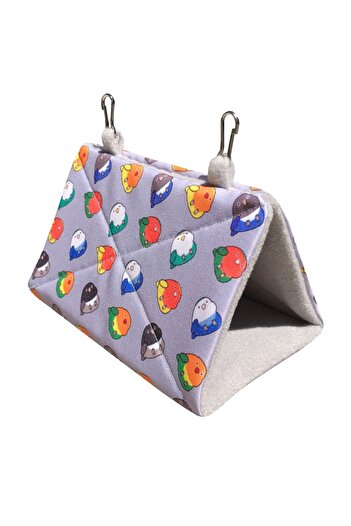 Kuşarkadaşım Love/paradise Parrot Sleeping Hammock Tent Gray Cnnthmk07