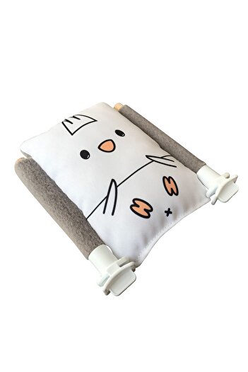 Kuşarkadaşım Bird Bed Soft Resting Pillow Double Sided Sleeping Perch White Cockatiel Bed Perch