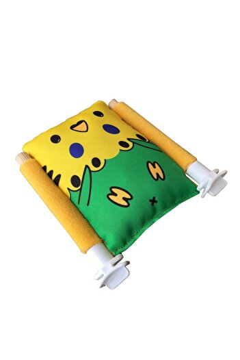 Kuşarkadaşım Bird Bed Soft Resting Pillow Double Sided Sleeping Perch Yellow Green Budgie Bed Perch