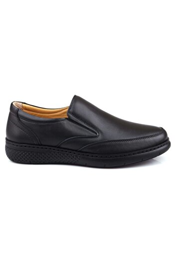 DETECTOR Orthopedic Men's Shoes - Black, Genuine Leather, Brm01462