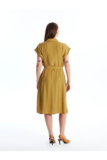 LC Waikiki Plain Short Sleeve Women's Shirt Dress