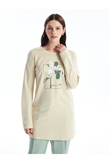 LC Waikiki LCWAIKIKI Crew Neck Printed Women's Tunic