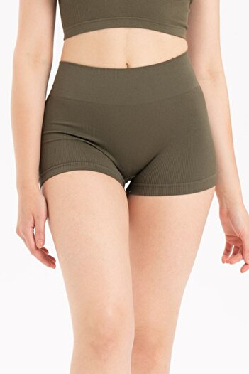 Formeasy High Waist Ribbed Stretchy Sports Short Shorts 9004 - Seamless