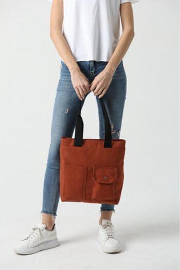 LETOON Shoulder Bag with Front Pocket Detail