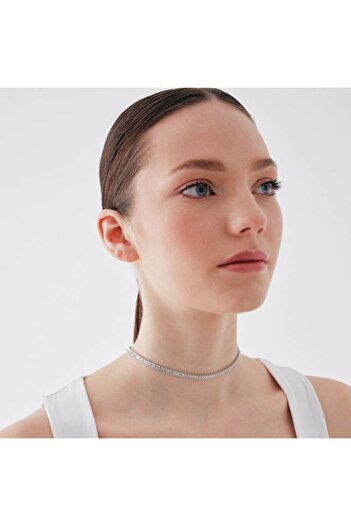 Merano Design 5mm Lila Gold Baget Choker
