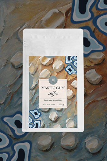 Mim and More Mastic Gum Coffee - Damla Sakızı Aromalı Kahve Çekirdek Kahve, 200 gr
