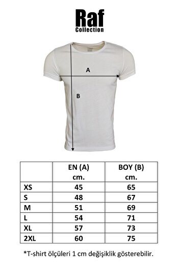Raf Coll Μπλουζάκι Unisex White Crew Neck Slim Fit με ψηφιακή εκτύπωση