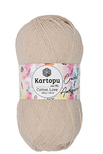 Kartopu Cotton Love Açık Ten K354 Amigurumi Pamuklu El Örgü İpliği 100 gr