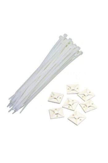 AVMmarketim Σφιγκτήρας Velcro + Αυτοκόλλητο Κροσέ για Αλυσίδα Μπαλονιών