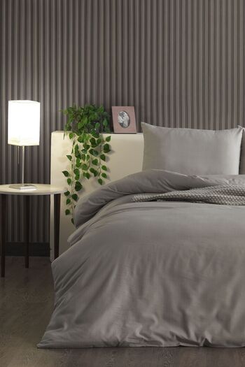 Doqu Home Pure Line Nevresim Takımı Tek Kişilik - Bej