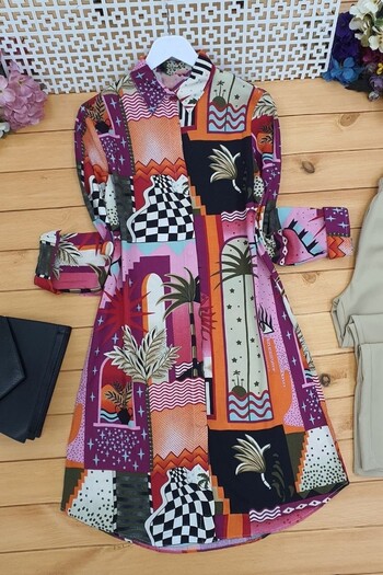 Modamorfo Printed Long Tunic