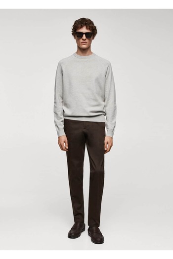 MANGO Man Cotton thin knit sweater