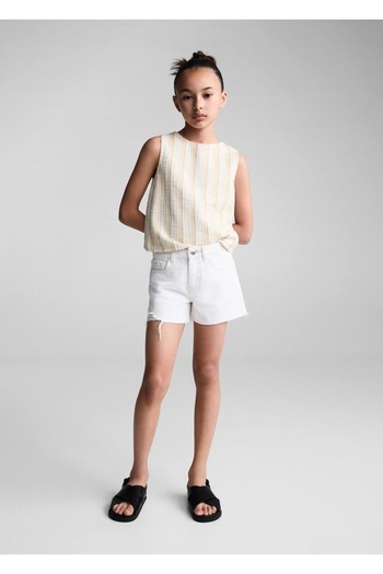 MANGO Kids White Shorts for Kids