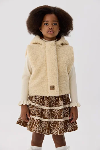 Tyess Girl's Beige Vest
