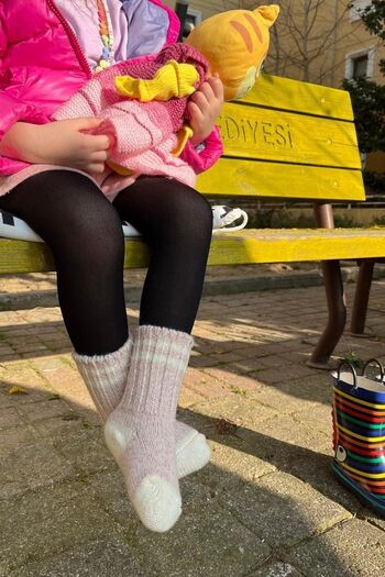STEPPE BERRY 2 Pack Premium Children's Soft Wool Socks