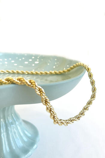 Manuka Rope Necklace Light Yellow