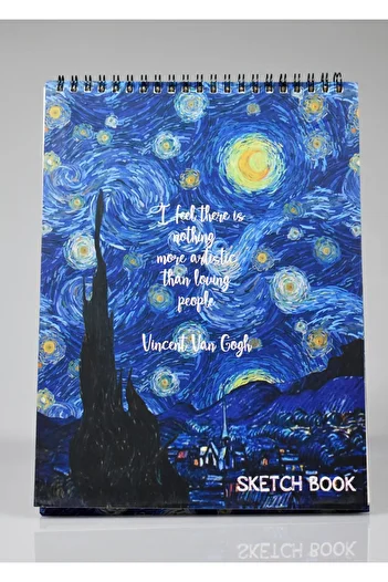 4nio Van Gogh Drawing Notebook - Stylish Design
