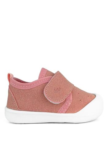 Cici Bebe Ayakkabı Pembe Kız Bebek İlk Adım Ev & Kreş Ayakkabısı