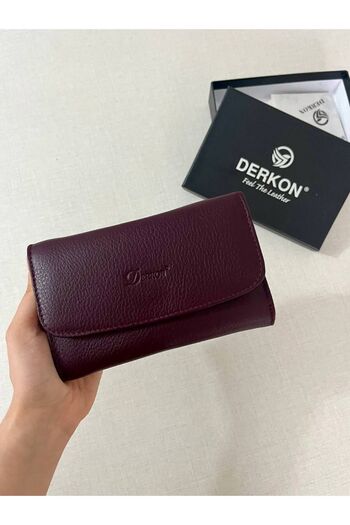 DERKON Medium Genuine Leather Women's Wallet