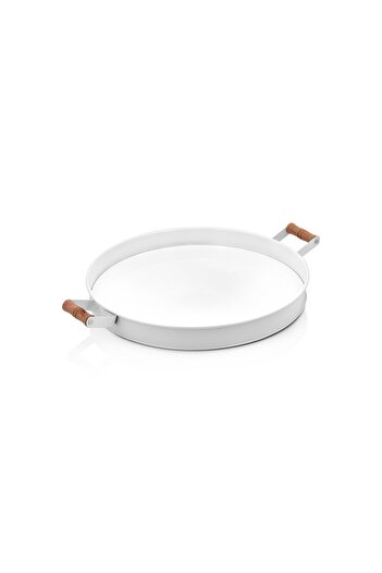 EVSTYLE White Metal Village Tray 38