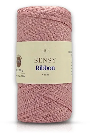 SENSY 200g Premium Polyester Macrame Ribbon - Bracelet, Bag and Hobby String, pink
