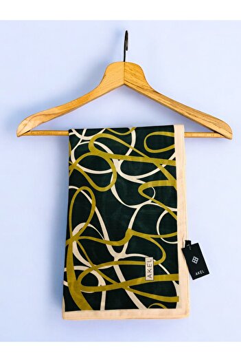 Akel 95x95 Ethnic Patterned Digital Soft Scarf