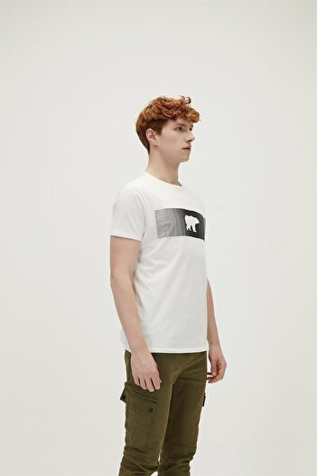 Bad Bear 20.01.07.024 - Men's Ecru Short Sleeve T-Shirt