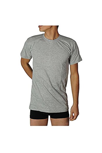 Anıt 1107 Men'S rib - Zero Collar, SleeveS, UnderShirt Colored Set of 6