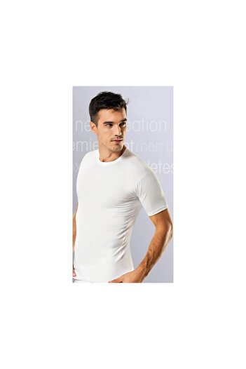 Namaldı 181 model Crew Neck Lycra Undershirt - Half Sleeve - 1 Piece