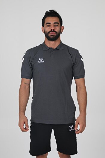 hummel Μπλουζάκι με γιακά πόλο Armin Anthracite