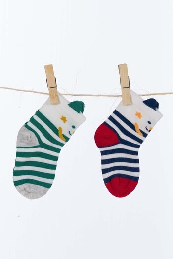 Aziz Bebe Boy's 2-Piece Socks Azzc35421