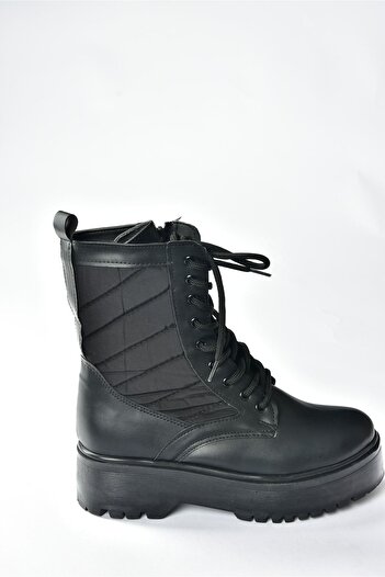 Fox Shoes Siyah Kalın Tabanlı Günlük Kadın Bot N239002509