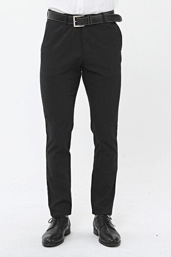 daddies cool with epic Charcoal Black Men's Casual Chino Trousers