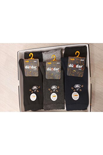 Dündar Women's Modal Plus Seamless Patterned Socks 5725 - 12 Pieces