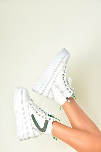 Fox Shoes Λευκό Sneaker Γυναικεία Αθλητικά Μποτάκια N973010109