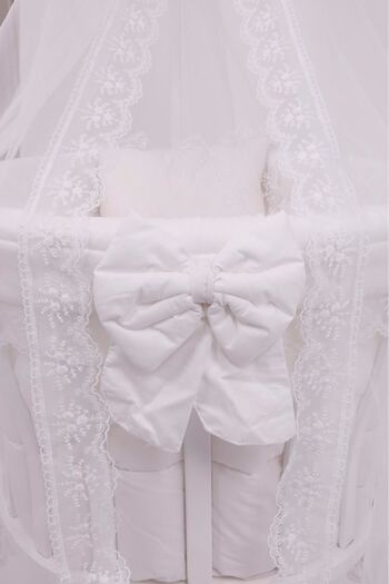 BebeK on For White French Lace Sleeping Set - for Basket Crib