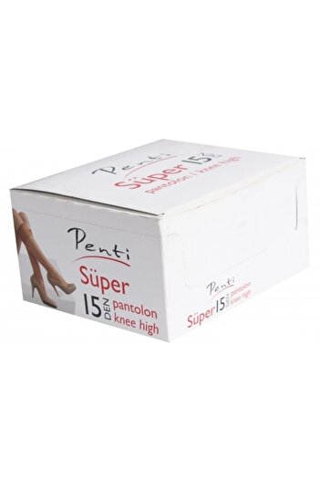Penti 6 Pieces Women's Super Thin Matte Below Knee 15 Den Trouser Socks Psp500