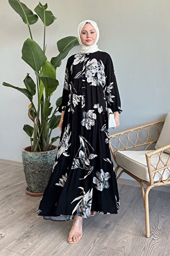 InStyle Casual Viscose Azalea Black Dress