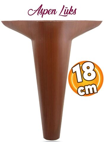 Badem10 Aspen Mobilier de lux Canapea Fotoliu Unitate TV Consolă Stâlp Picioare 18 Cm Cu Model Lemn