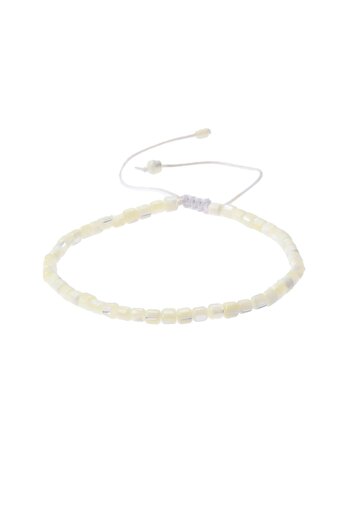Hatemoğlu Beige Patterned Hematite Stone Bracelet