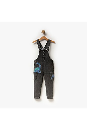 Overdo Unisex Kids Embroidered Salopet