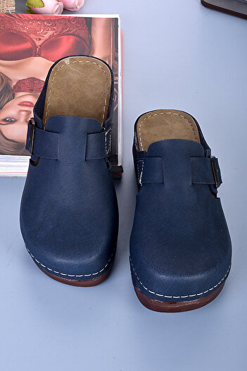DOGİYE 3074 Navy Blue Color Anatomical Slippers
