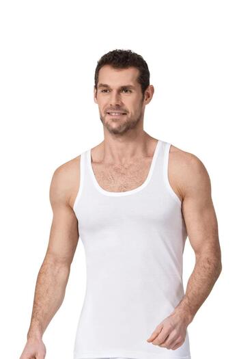 Namaldı Namaldi Men's Modal Classic Lycra Boxed Undershirt 190 - 6 Pieces
